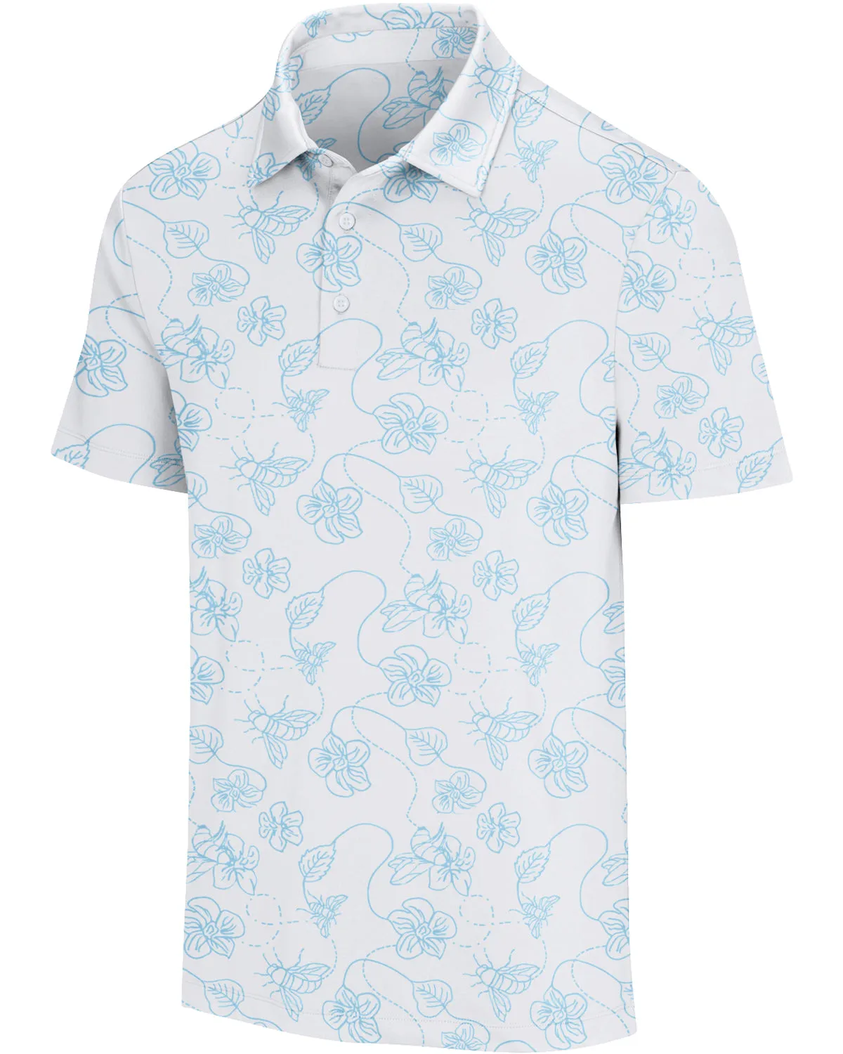 Three Sixty Six Men’s Print Golf Polos sold by Zulily product image thumbnail 5