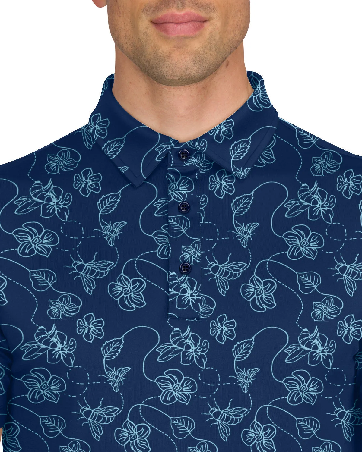 Three Sixty Six Men’s Print Golf Polos sold by Zulily product image thumbnail 2