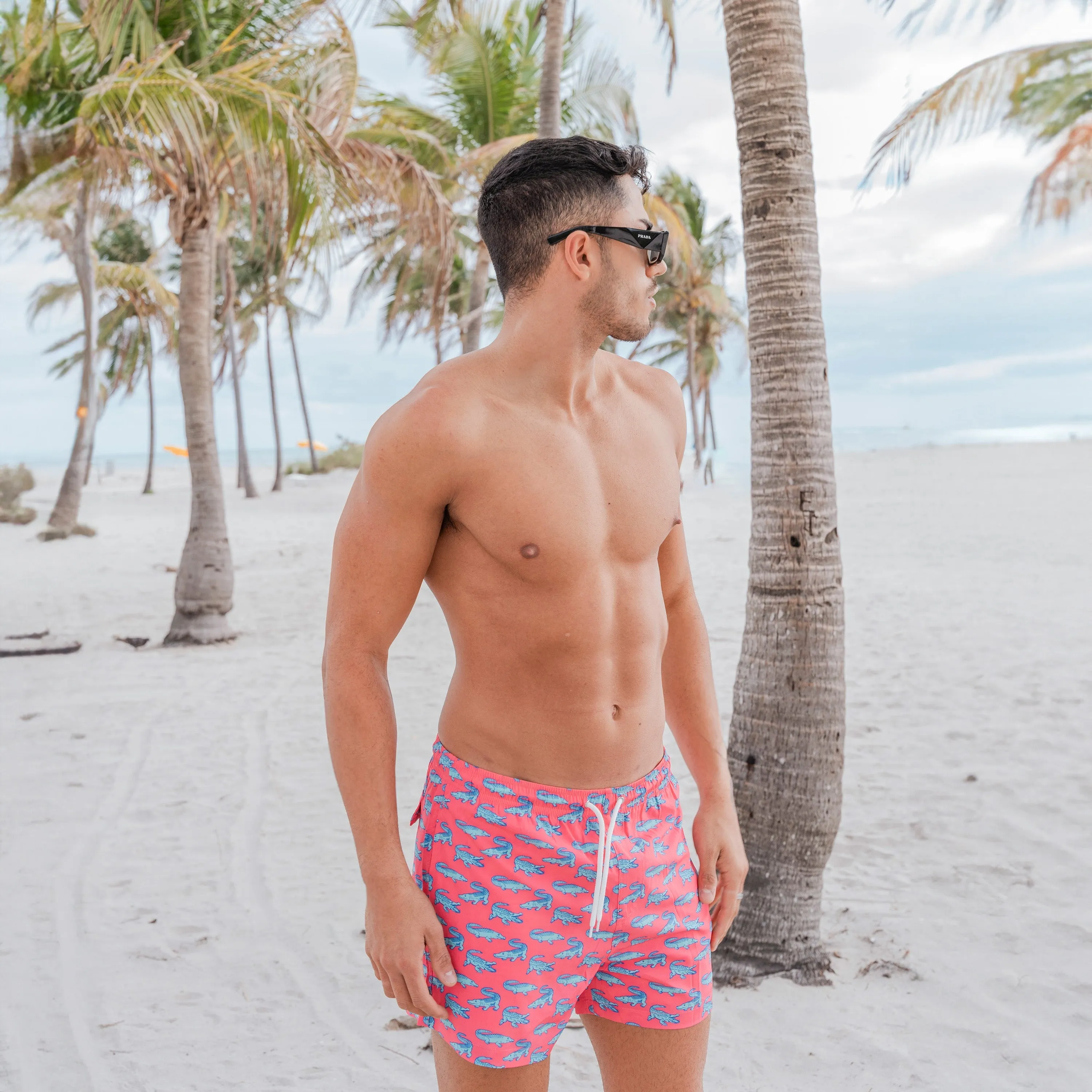 Bermies Crocodile Swim Trunks sold by Zulily product image thumbnail 2