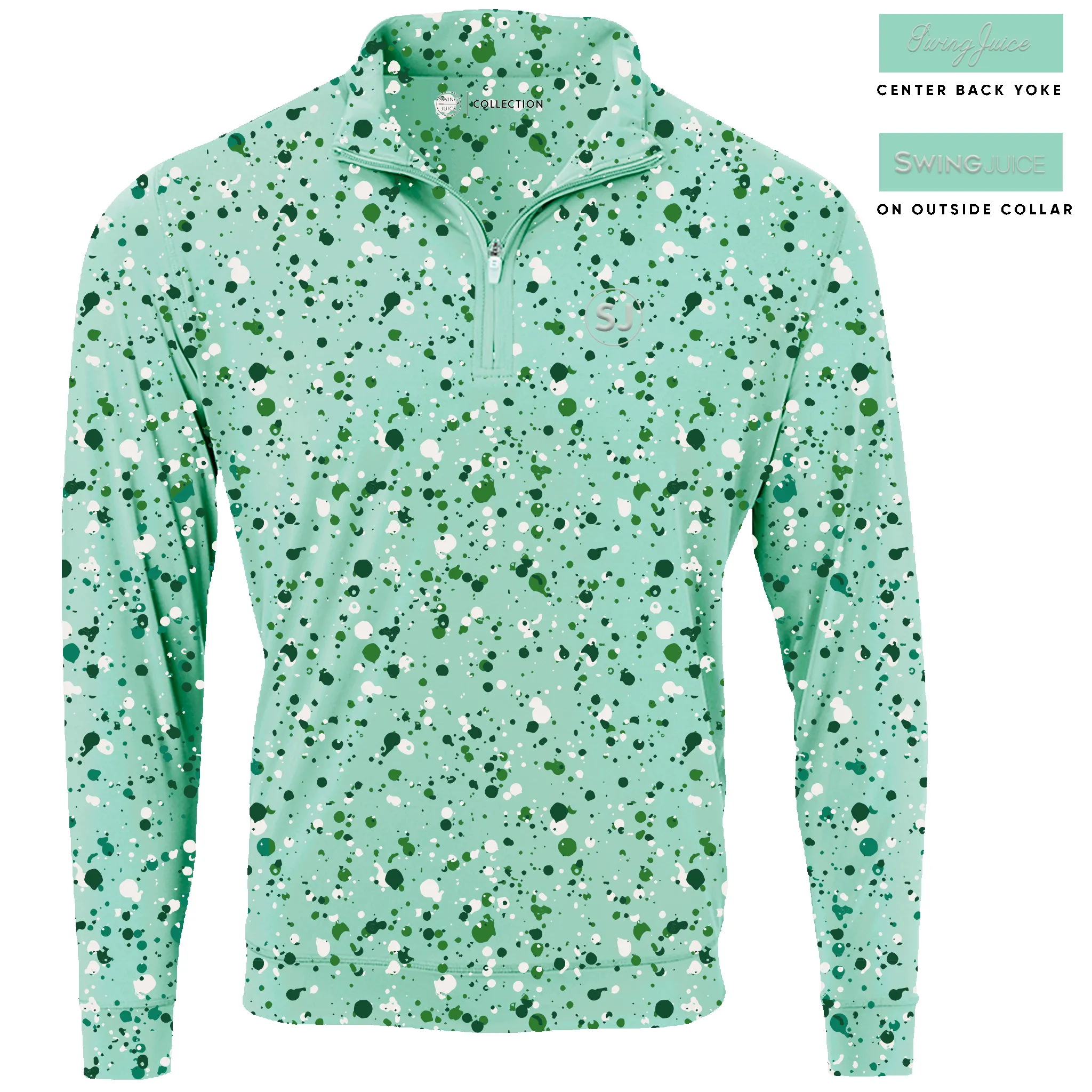 SwingJuice Golf Splatter Men's Quarter Zip sold by Zulily product image thumbnail 2