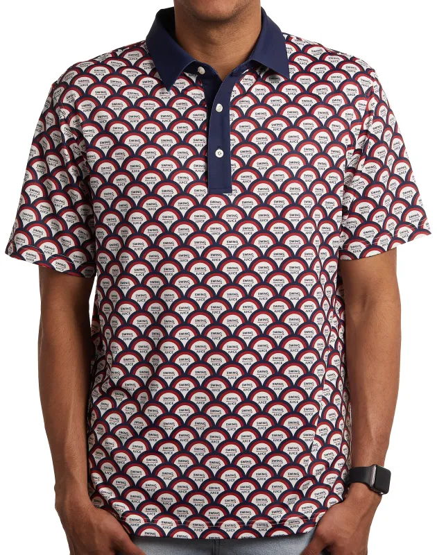 SwingJuice Golf American Mod Men's Polo sold by Zulily