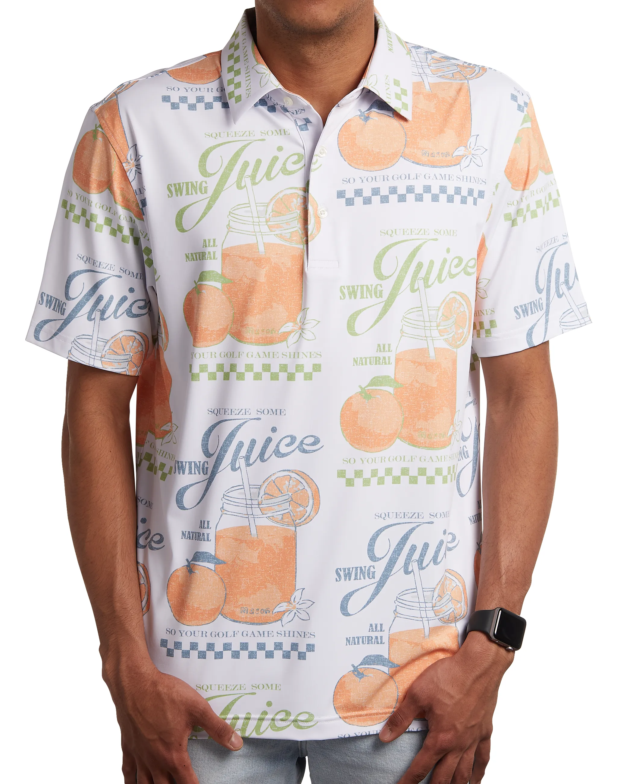 SwingJuice Golf All Natural Men's Polo sold by Zulily