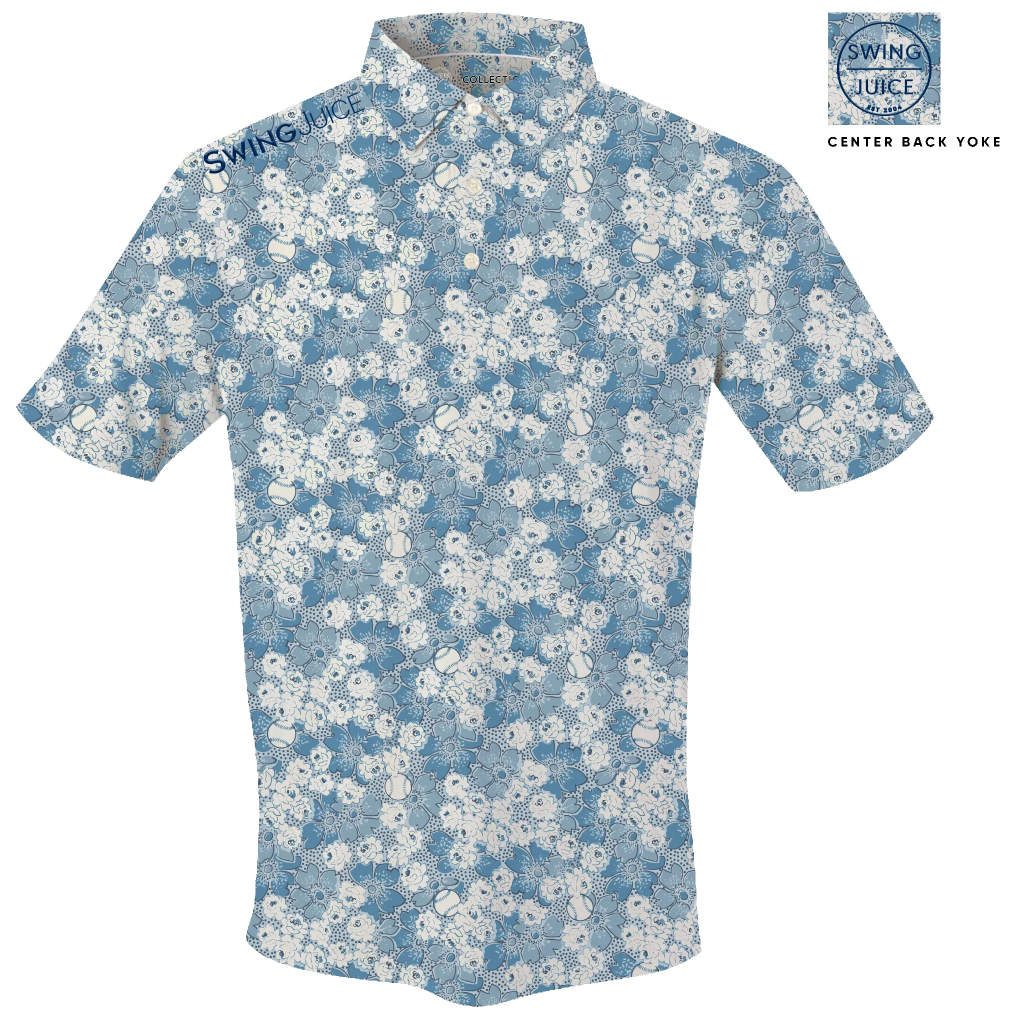 SwingJuice Golf Ballpark Floral Men's Polo sold by Zulily