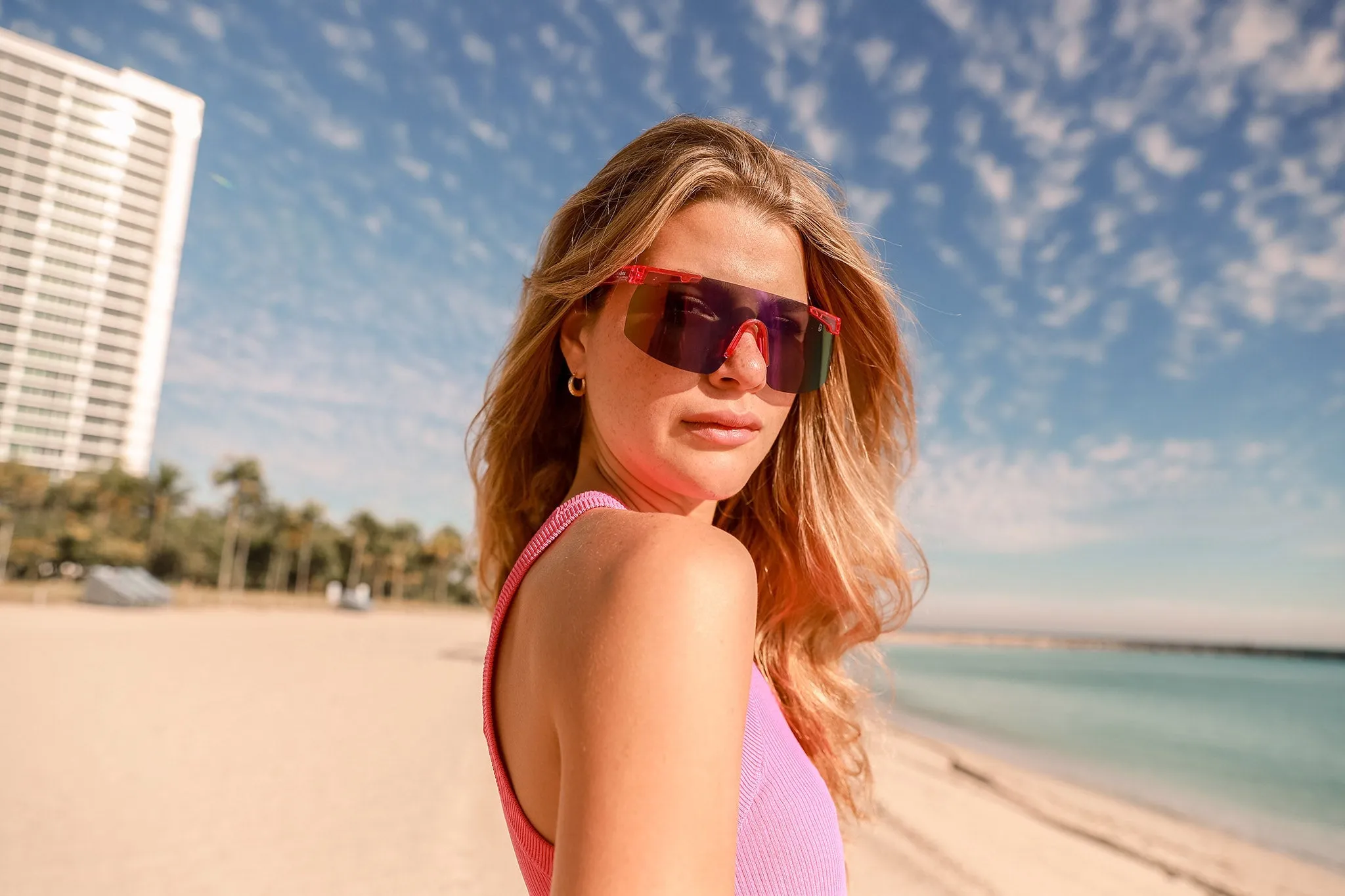 Biscayners Cypress Magenta Women's Sunglasses sold by Zulily product image thumbnail 5