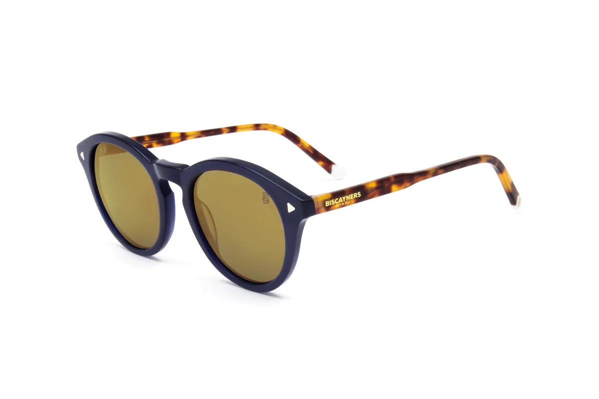 Biscayners Sunrise Navy Sunglasses sold by Zulily