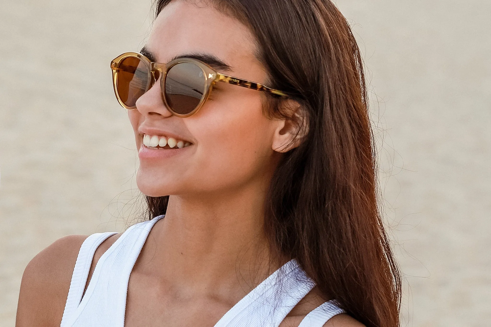 Biscayners Sunrise Honey Women's Sunglasses sold by Zulily product image thumbnail 3