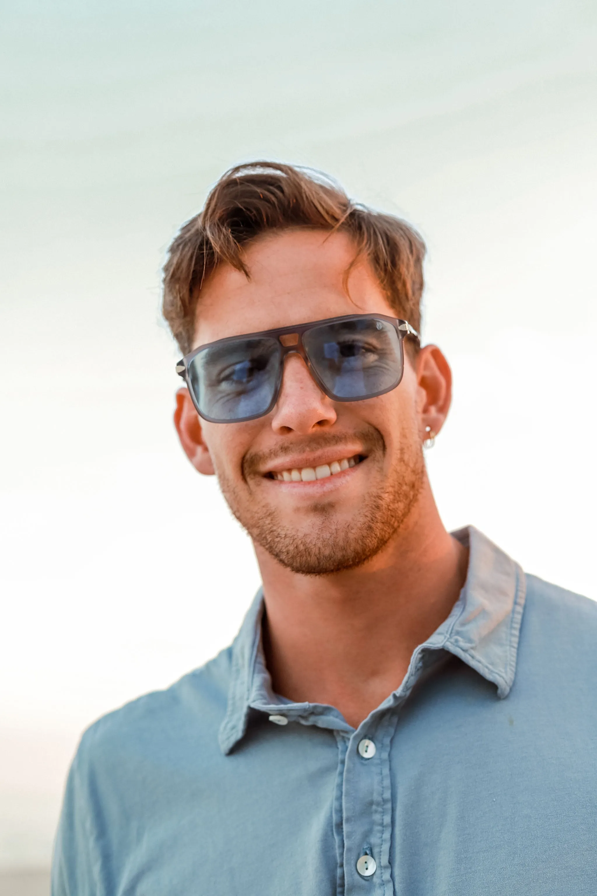 Biscayners Grand Bay Gray Men's Sunglasses sold by Zulily product image thumbnail 4