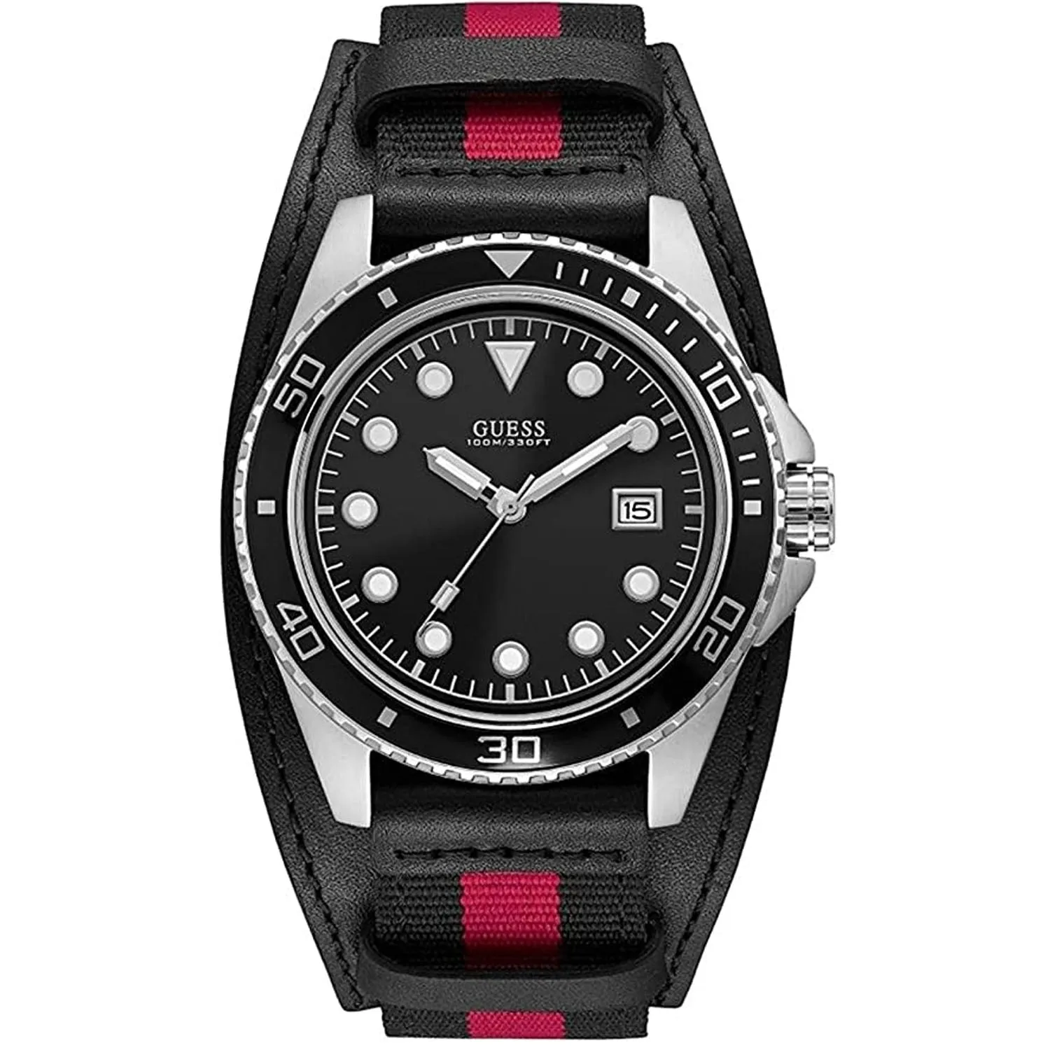 Guess Men's Classic Black Dial Watch - W1051G1 sold by Zulily