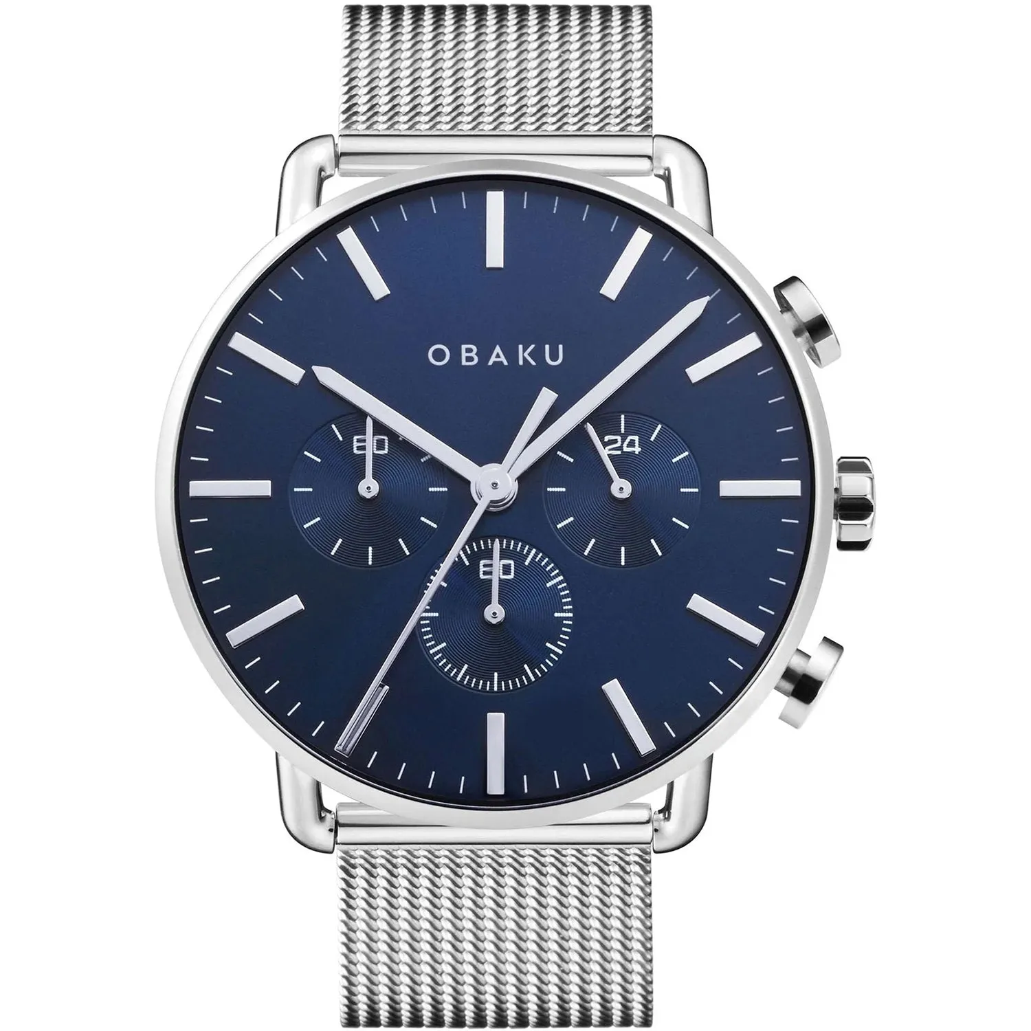 Obaku Men's Classic Blue Dial Watch - V232GCCLMC sold by Zulily