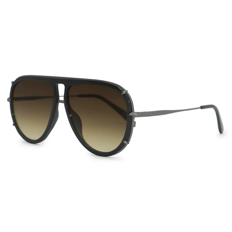 TopFoxx Ivy Luxe - Olive Tangle-Free Women's Round Aviator Sunglasses sold by Zulily