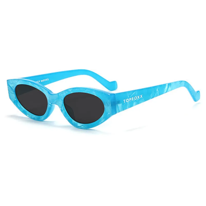 TopFoxx Kat x Money Moves - Blue Women's Cateye Sunglasses sold by Zulily