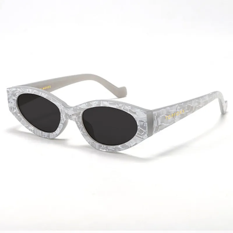 TopFoxx Kat x Money Moves - Silver Women's Cateye Sunglasses sold by Zulily