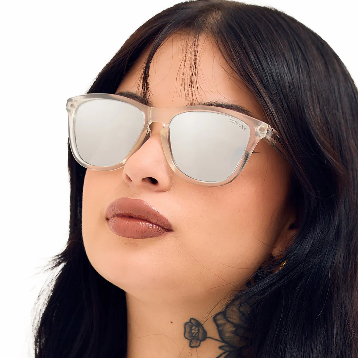 TopFoxx Rise Up - Revo® Mirrored Silver Unisex Sunglasses sold by Zulily product image thumbnail 3