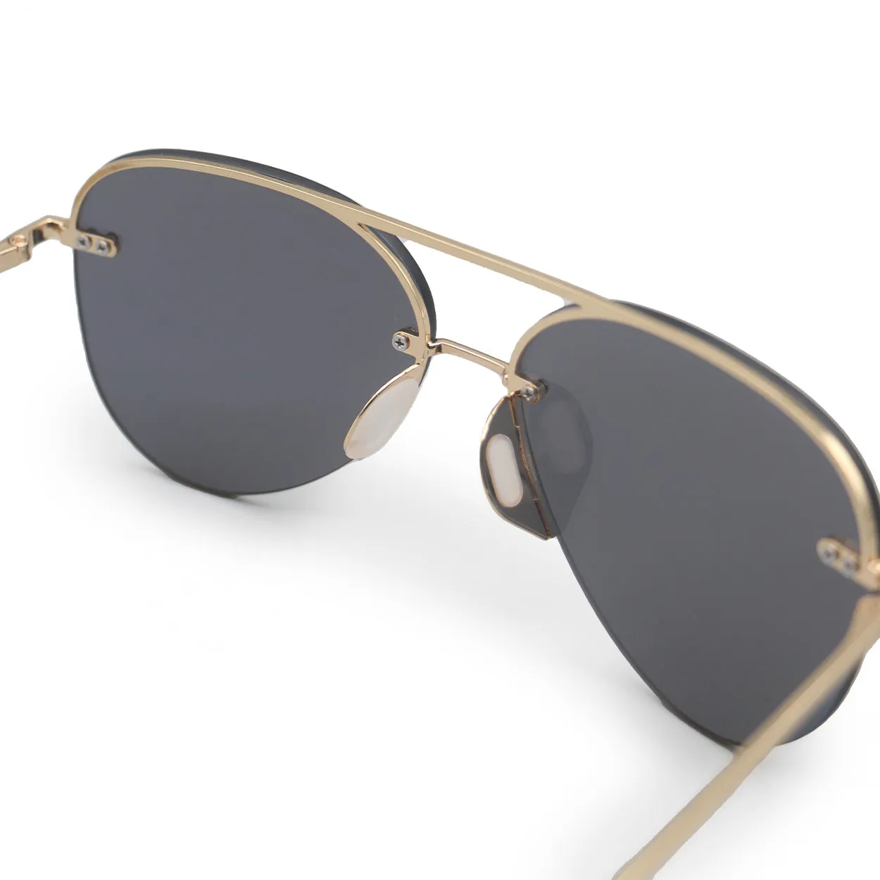 TopFoxx Smaller Megan 2 Mirrored Bronze - Tangle Free Women's Aviator Sunglasses sold by Zulily product image thumbnail 4