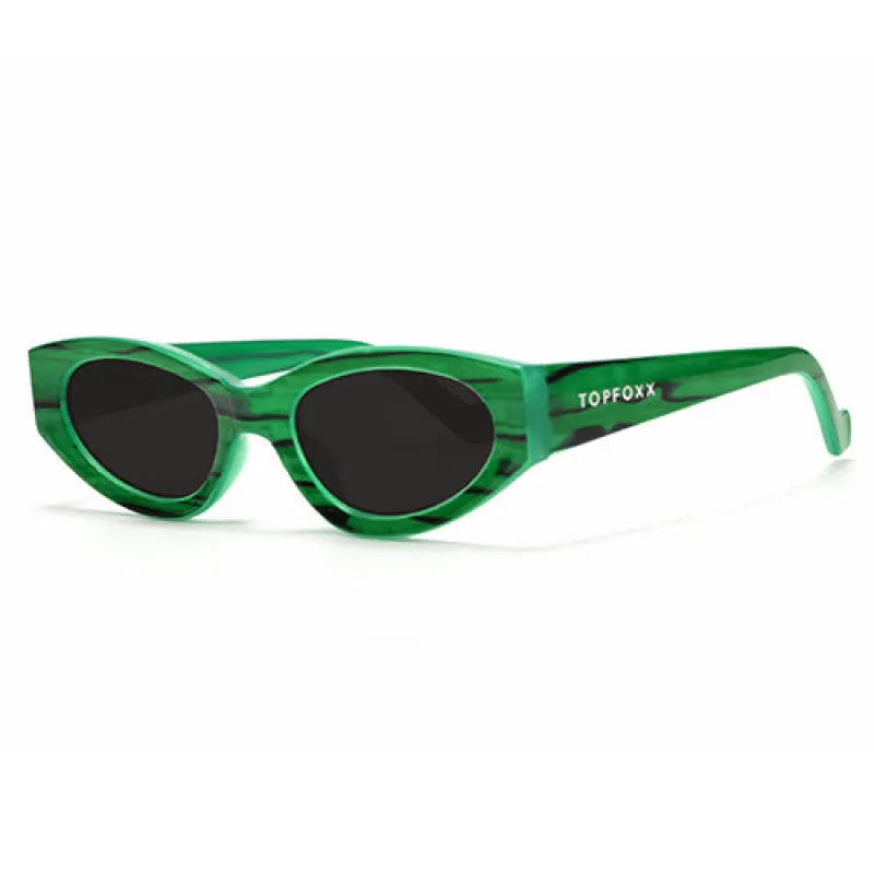 TopFoxx Kat x Money Moves - Green Women's Cateye Sunglasses sold by Zulily