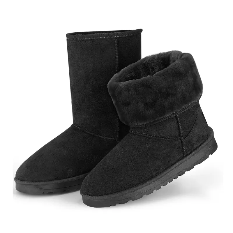 Fresh Fab Finds Women's Faux Suede Mid-Calf Boots sold by Zulily