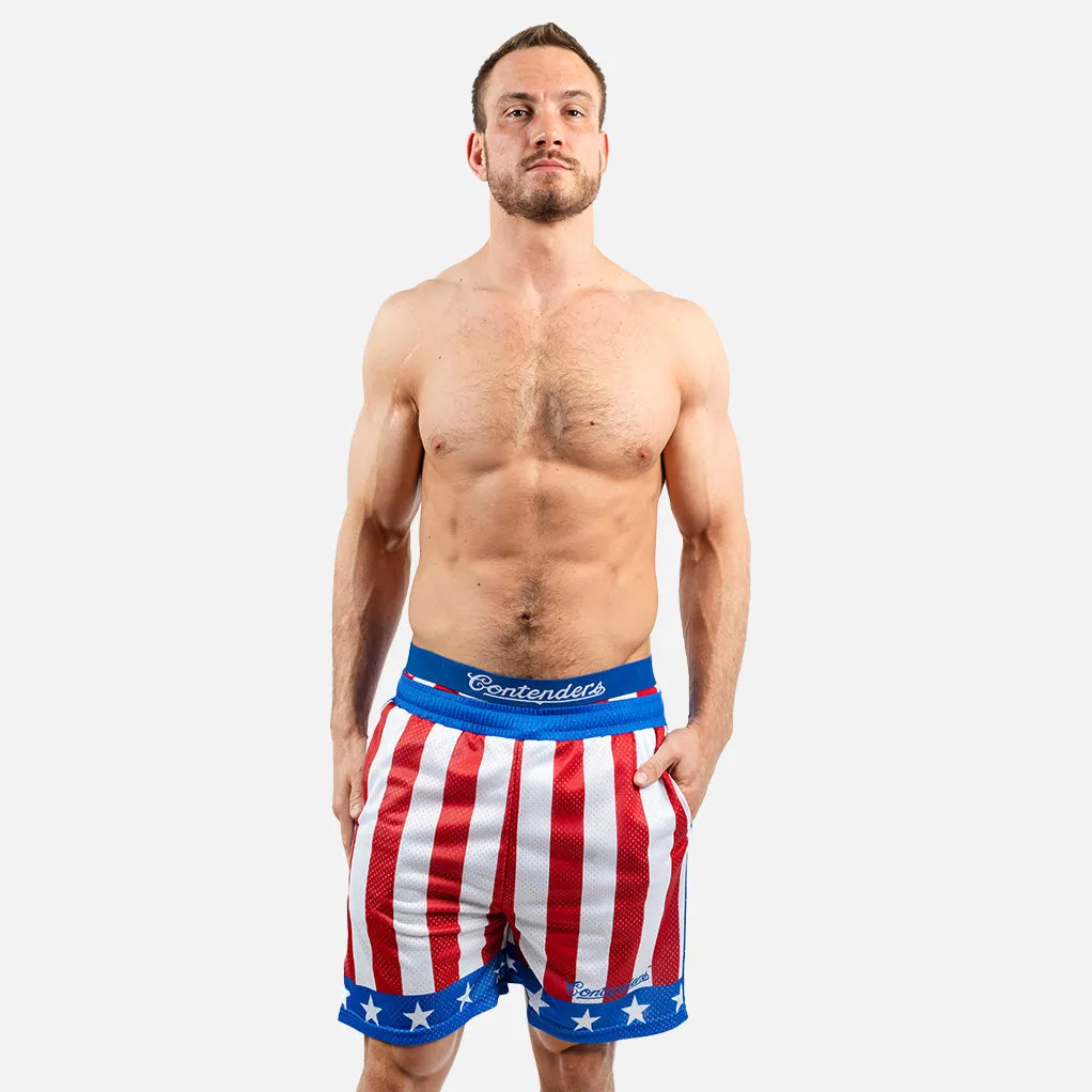 Contenders Clothing Rocky Apollo Creed Mesh Active Short sold by Zulily product image thumbnail 2
