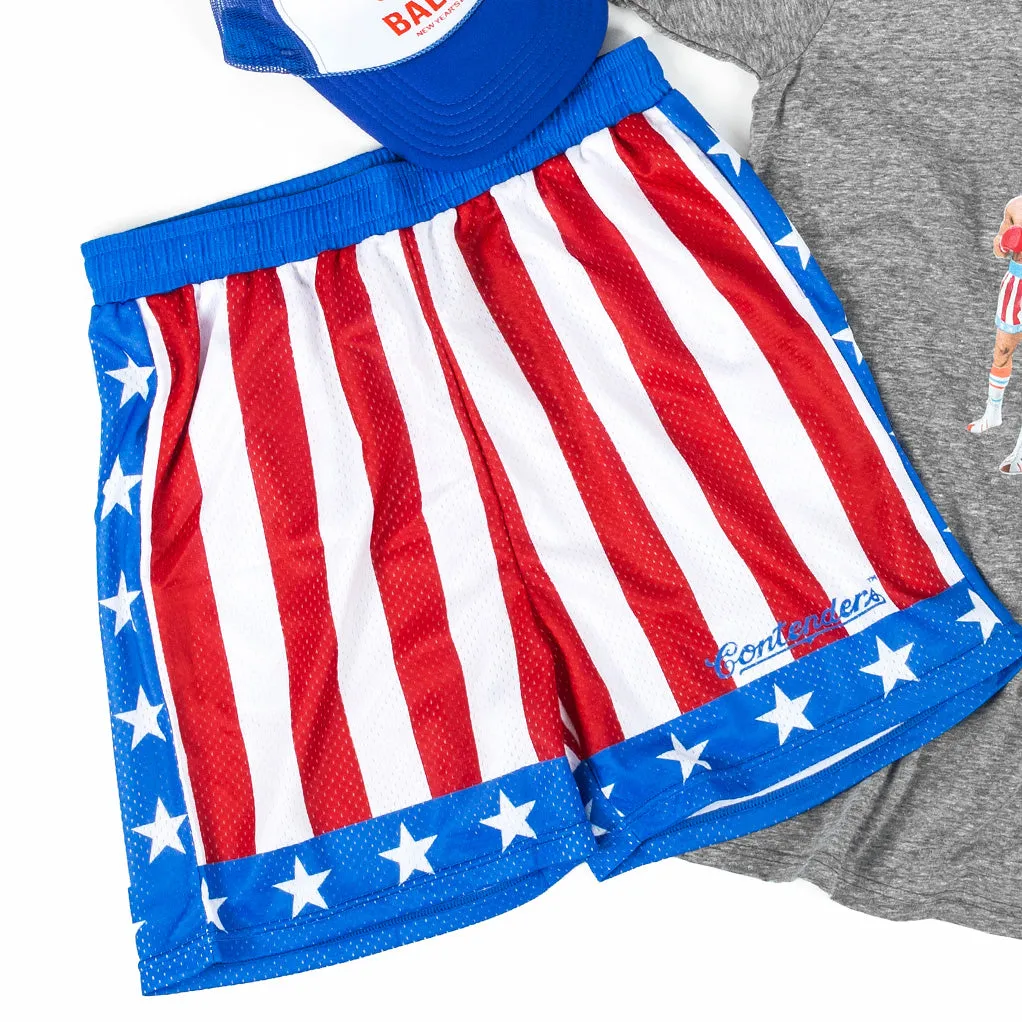 Contenders Clothing Rocky Apollo Creed Mesh Active Short sold by Zulily product image thumbnail 5