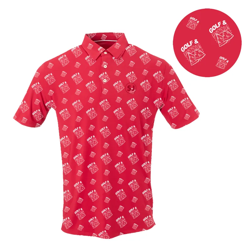 SwingJuice Golf & Pizza Men's Polo sold by Zulily