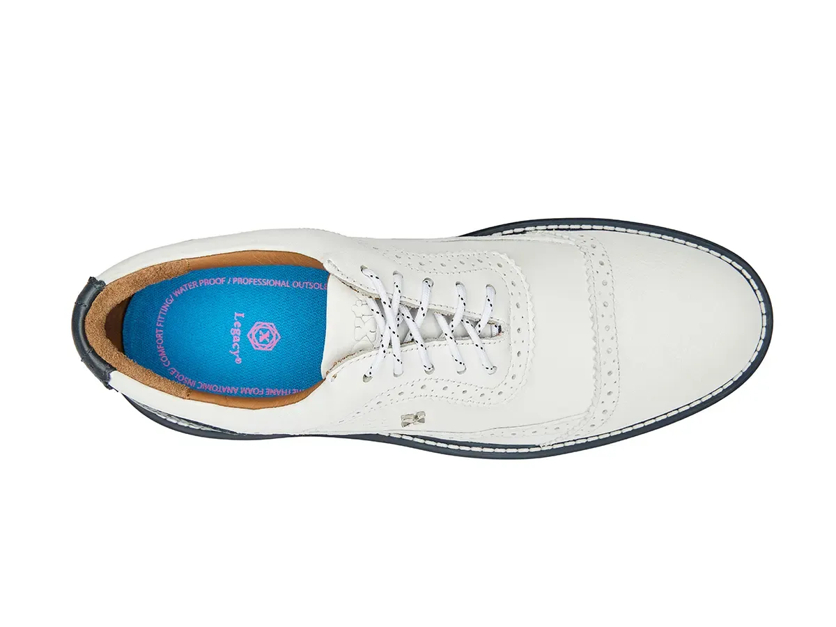 Boxto Golf Men's Legacy Hope Pro Spiked Golf Shoes - White/Blue sold by Zulily product image thumbnail 3