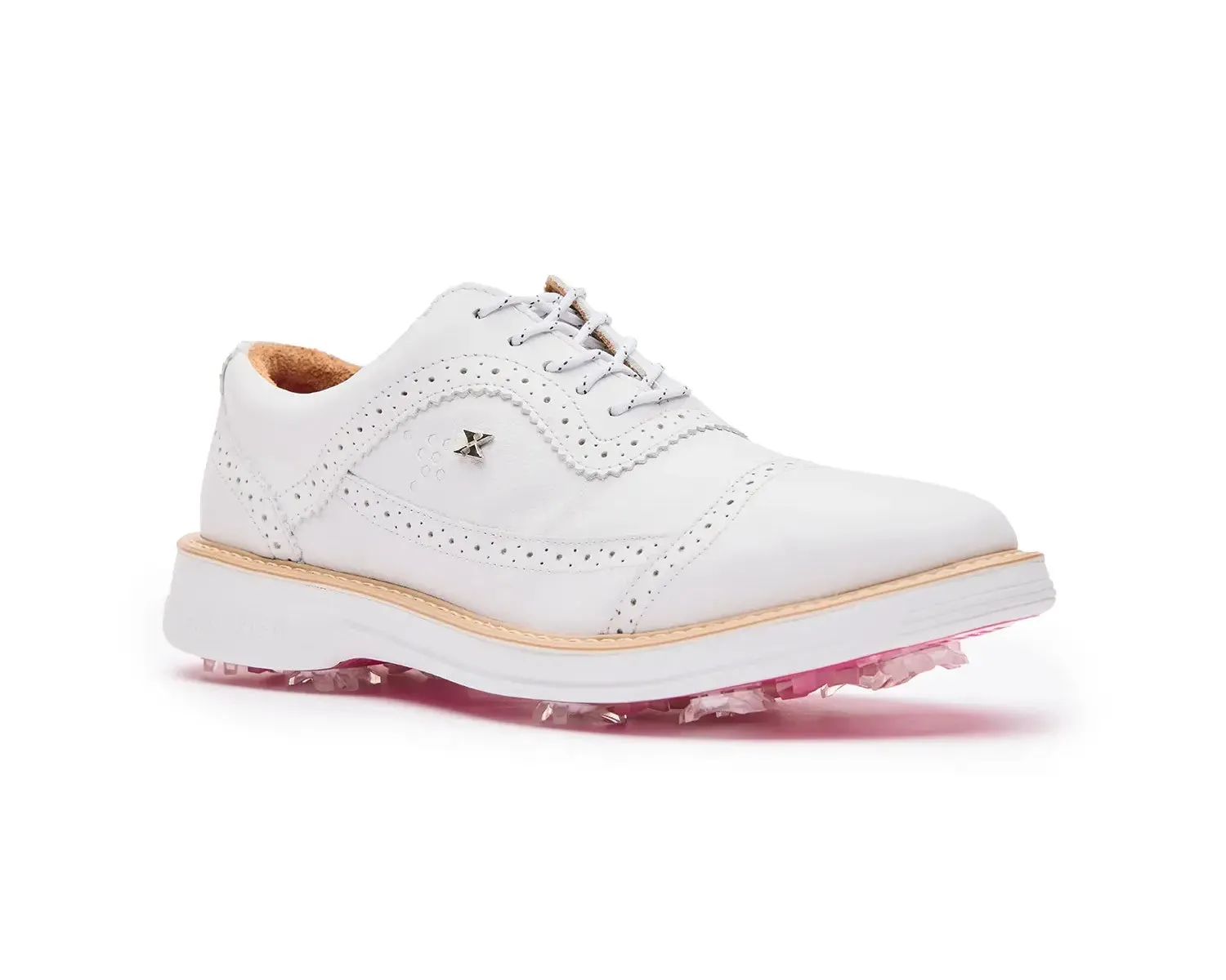 Boxto Golf Men's Legacy Hope Pro Spiked Golf Shoes - White sold by Zulily