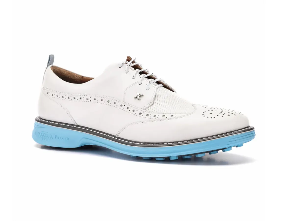 Boxto Golf Men's Legacy Love Spikeless Golf Shoes - White sold by Zulily