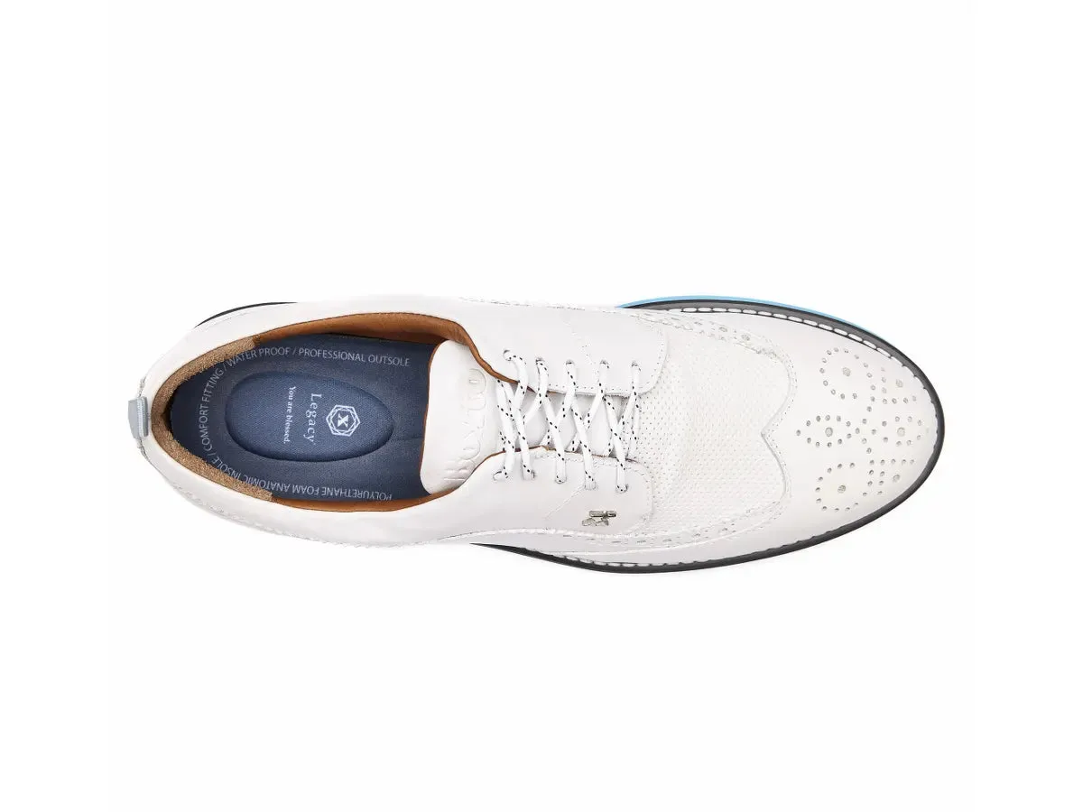 Boxto Golf Men's Legacy Love Spikeless Golf Shoes - White sold by Zulily product image thumbnail 3
