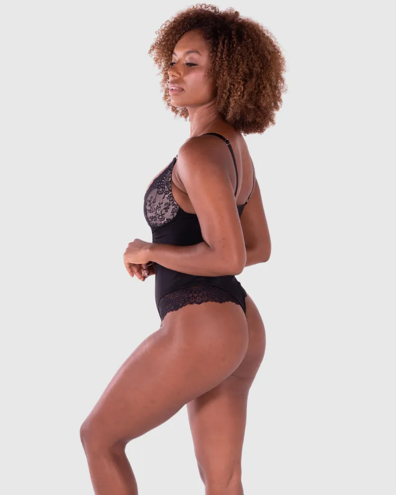 Revenge Body Deep-V Neck Bodysuit sold by Zulily product image thumbnail 2