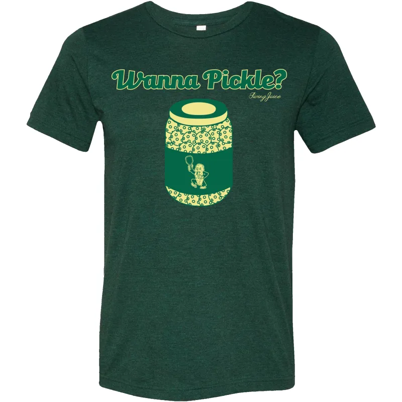 SwingJuice Pickleball Wanna Pickle? Unisex T-Shirt sold by Zulily