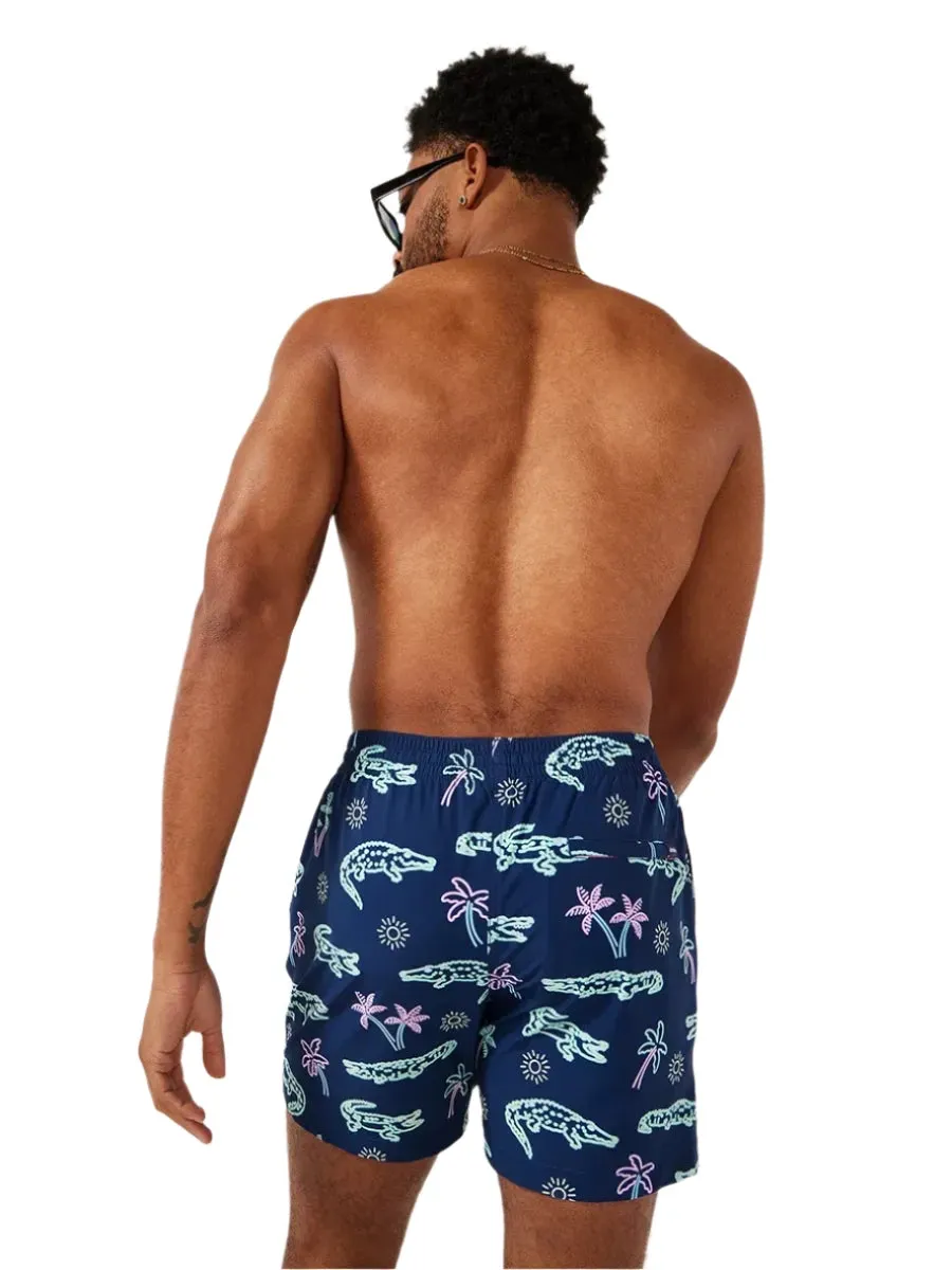 Chubbies The Neon Glades 5.5" Inseam Polyester/Spandex Swim Trunks with Mesh Brief Liner in Navy Blue sold by Zulily product image thumbnail 2