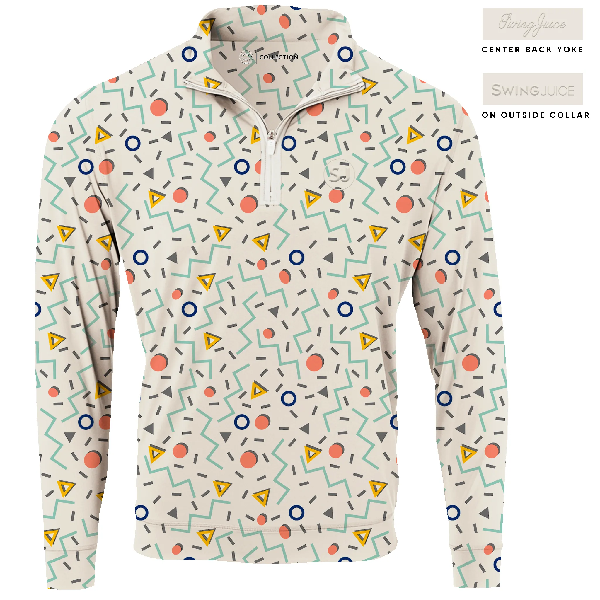 SwingJuice Golf Fresh Prints Men's Quarter Zip sold by Zulily