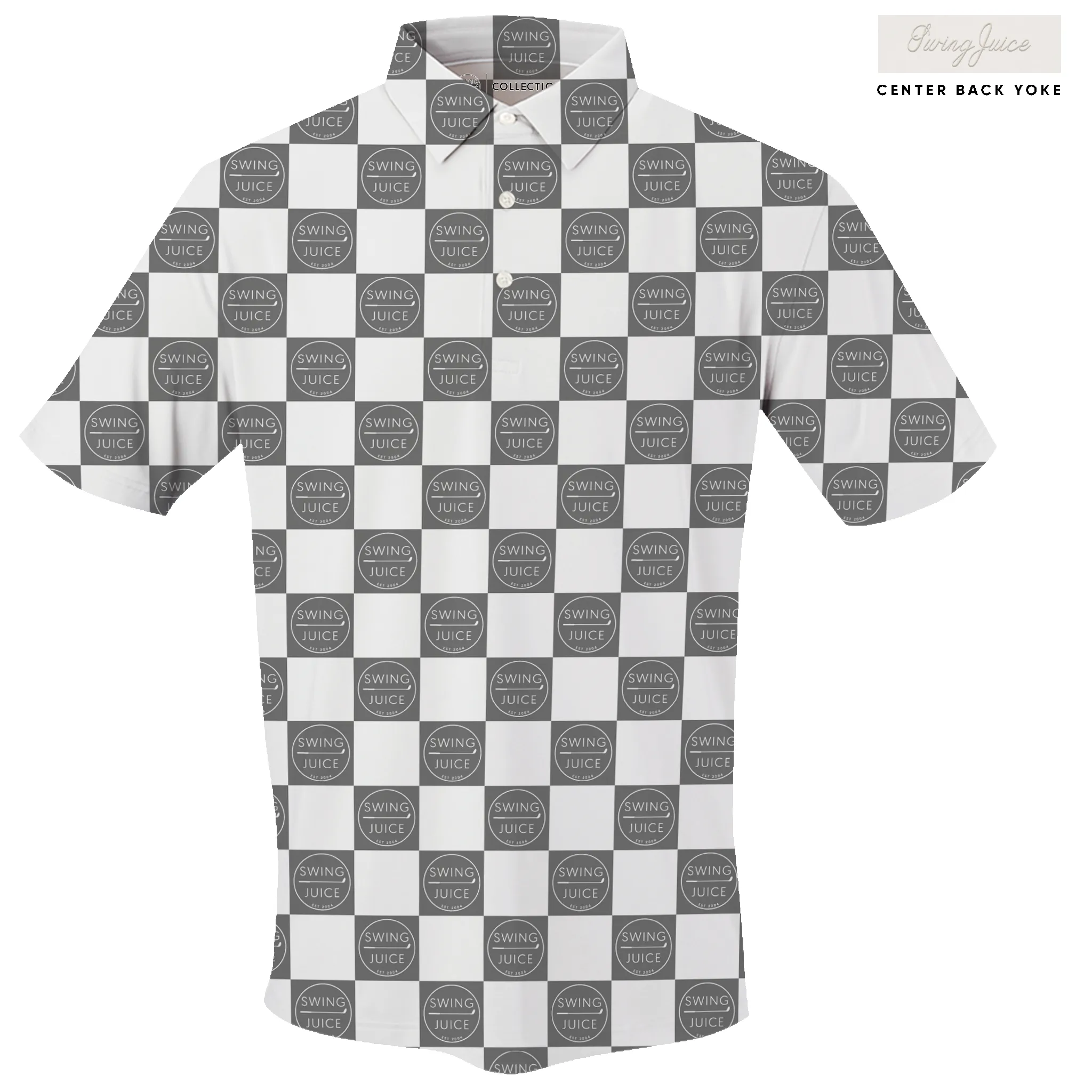 SwingJuice Golf SJ Checkerboard Men's Polo sold by Zulily