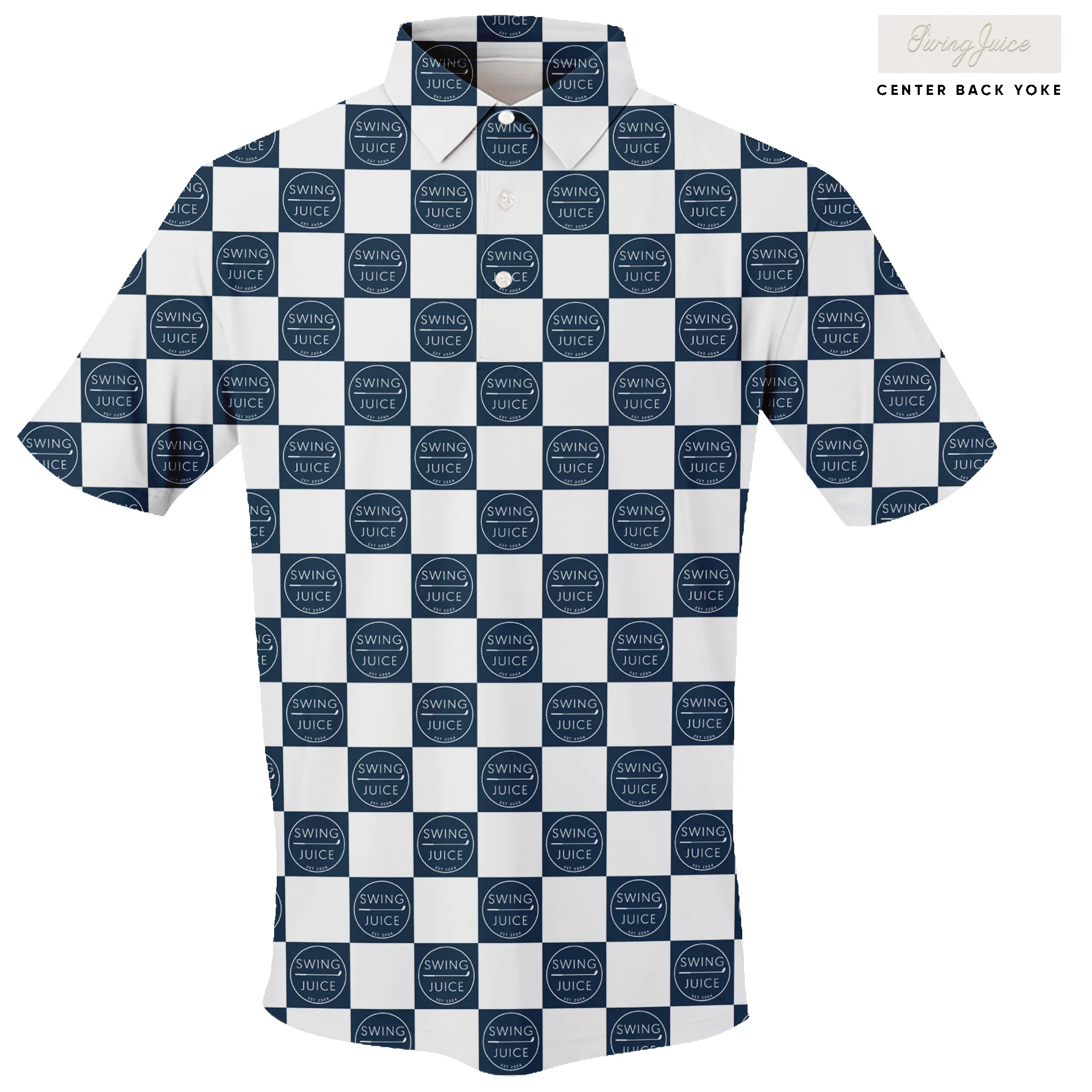 SwingJuice Golf SJ Checkerboard Men's Polo sold by Zulily product image thumbnail 2