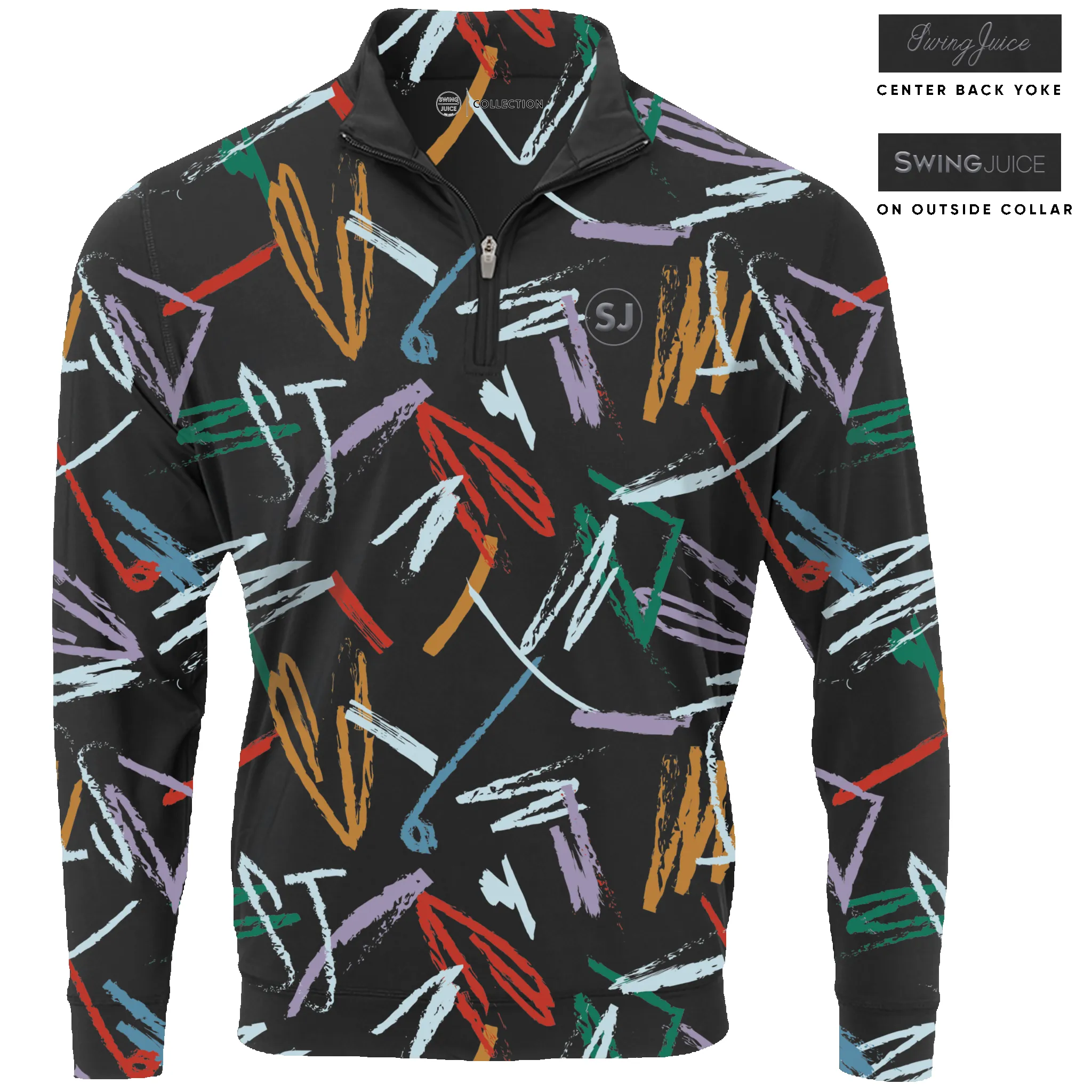 SwingJuice Golf Strokes Men's Quarter Zip sold by Zulily product image thumbnail 2
