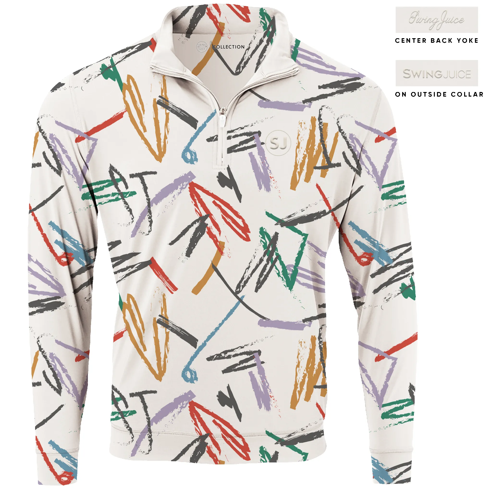 SwingJuice Golf Strokes Men's Quarter Zip sold by Zulily