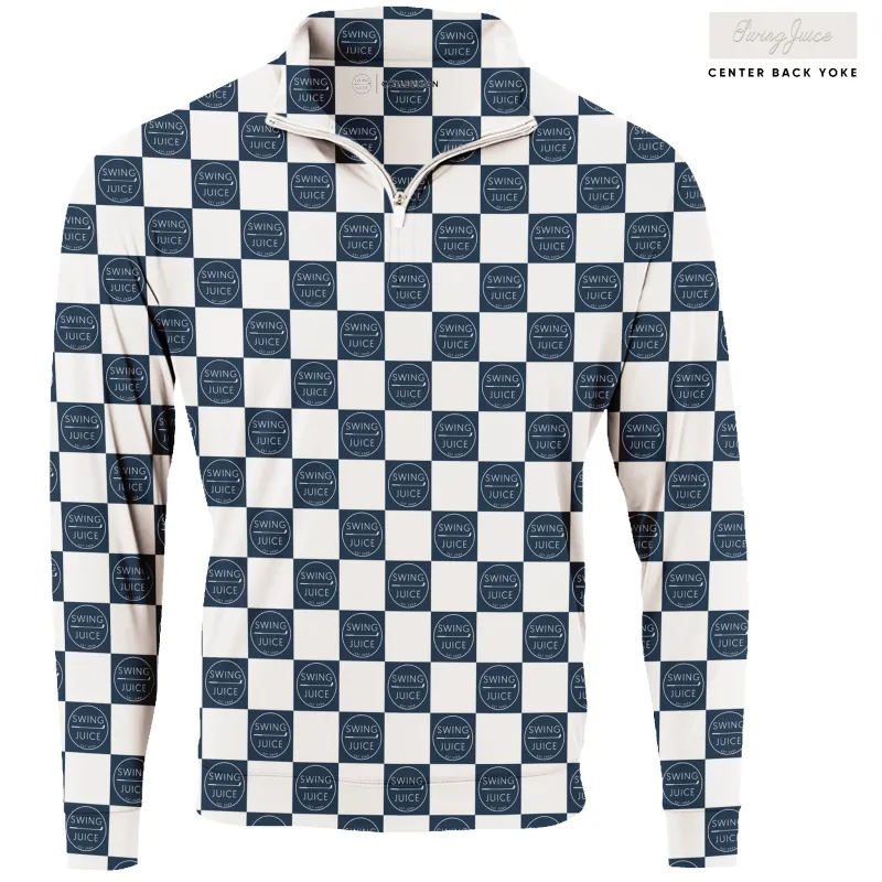SwingJuice Golf SJ Checkerboard Men's Quarter Zip sold by Zulily