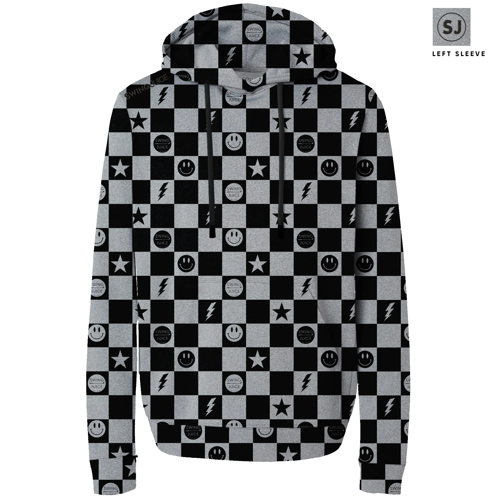 SwingJuice Golf Smile Face Men's Performance Hoodie sold by Zulily