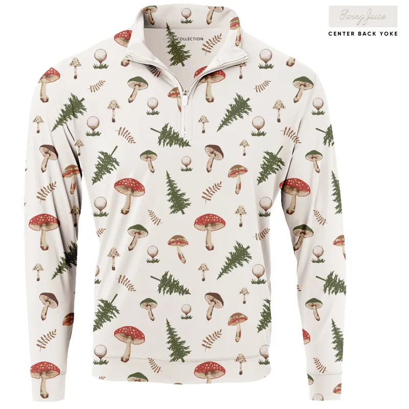 SwingJuice Golf Mushrooms Men's Quarter Zip sold by Zulily