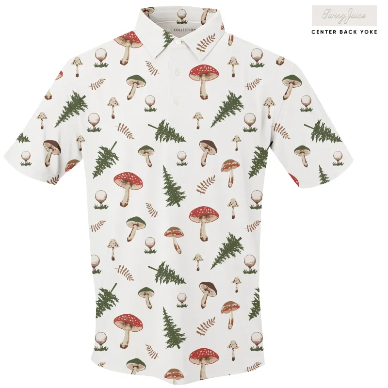SwingJuice Golf Mushrooms Men's Polo sold by Zulily