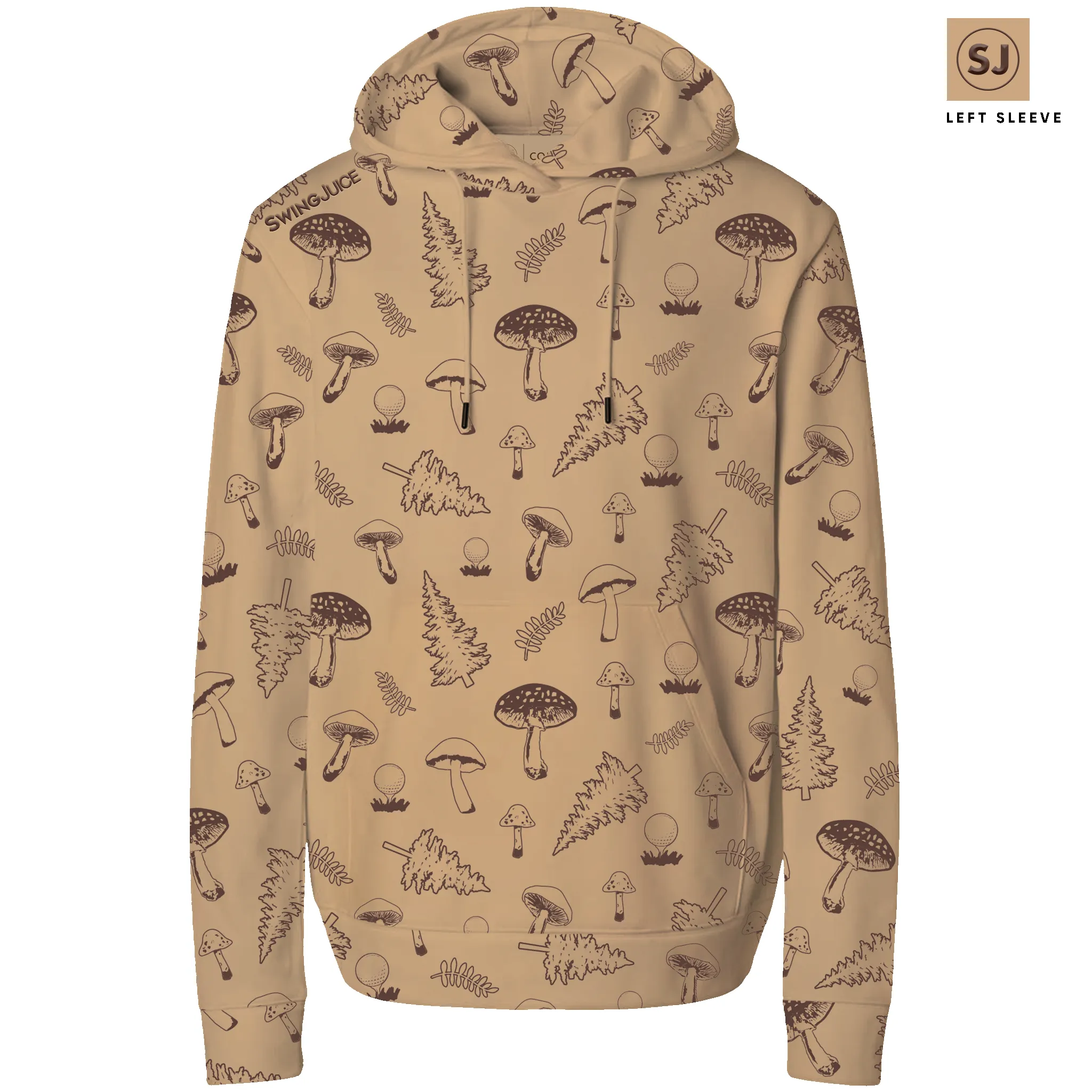 SwingJuice Golf Mushrooms Men's Performance Hoodie sold by Zulily product image thumbnail 2