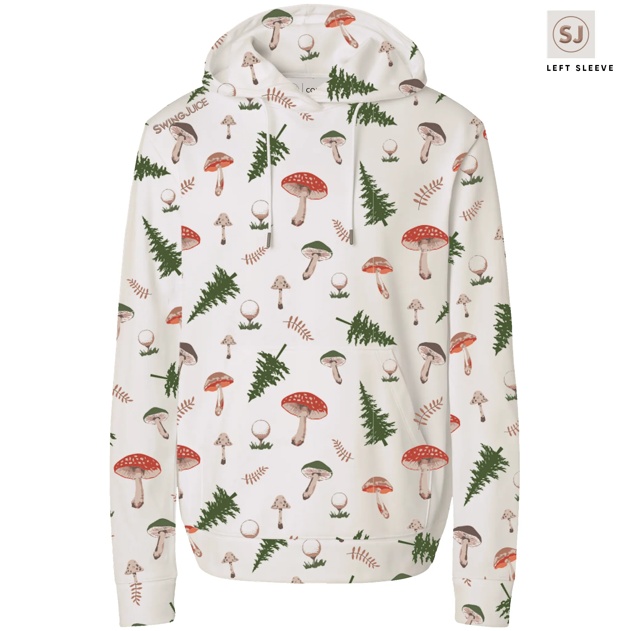 SwingJuice Golf Mushrooms Men's Performance Hoodie sold by Zulily