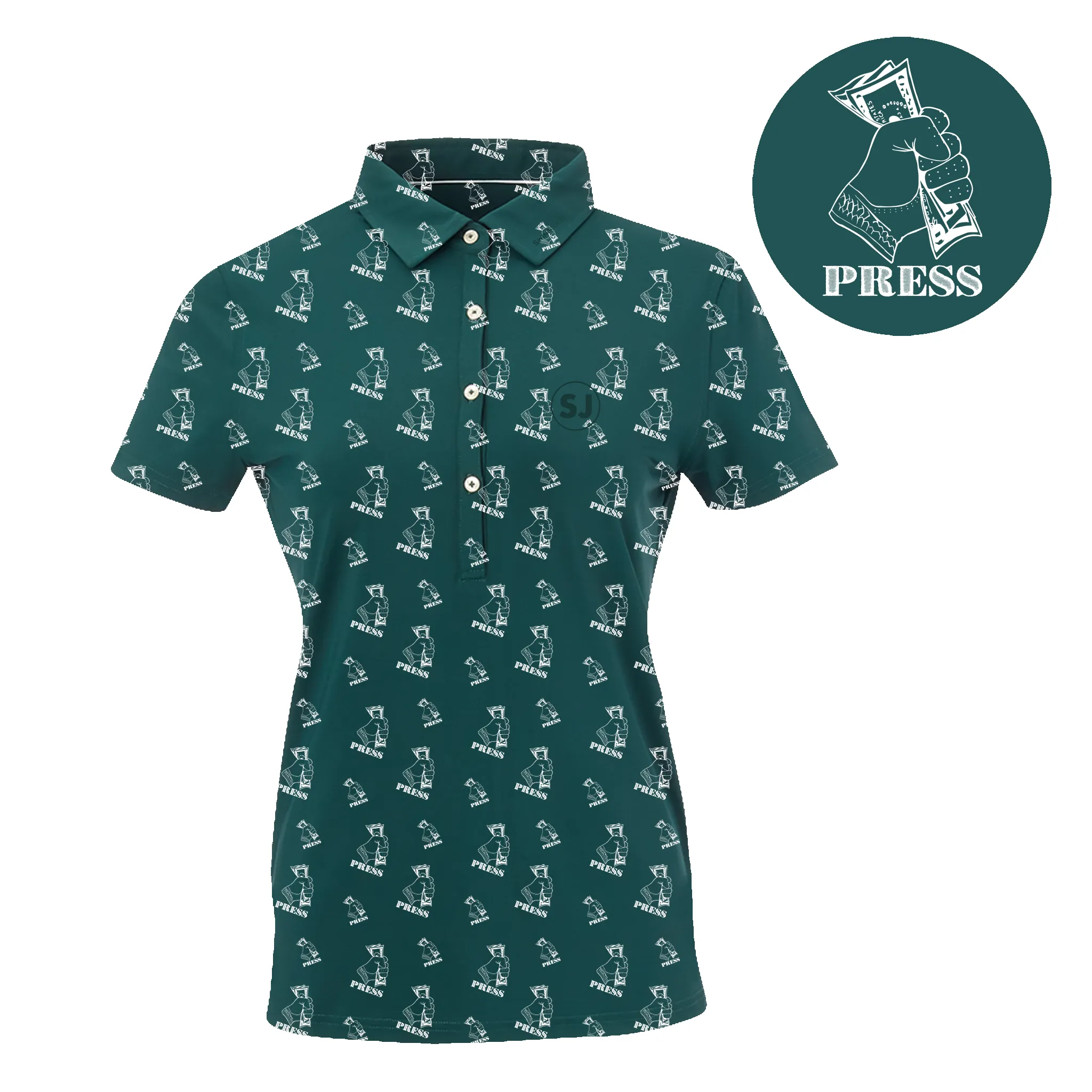SwingJuice Golf Press Women's Polo sold by Zulily product image thumbnail 3