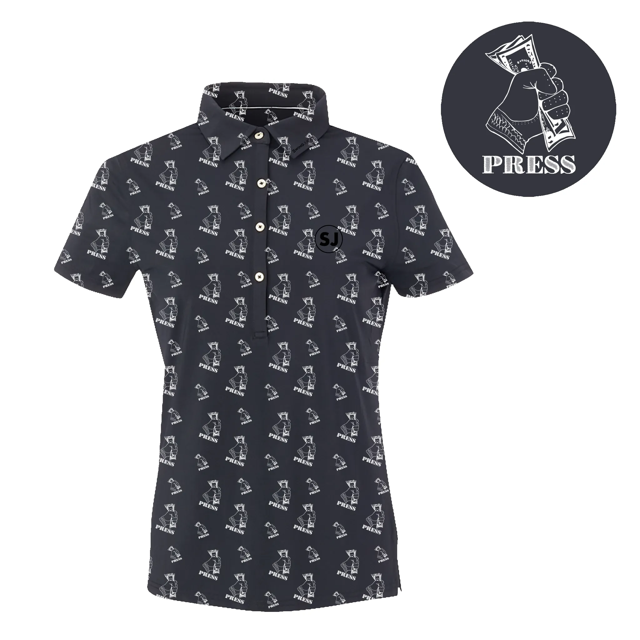 SwingJuice Golf Press Women's Polo sold by Zulily