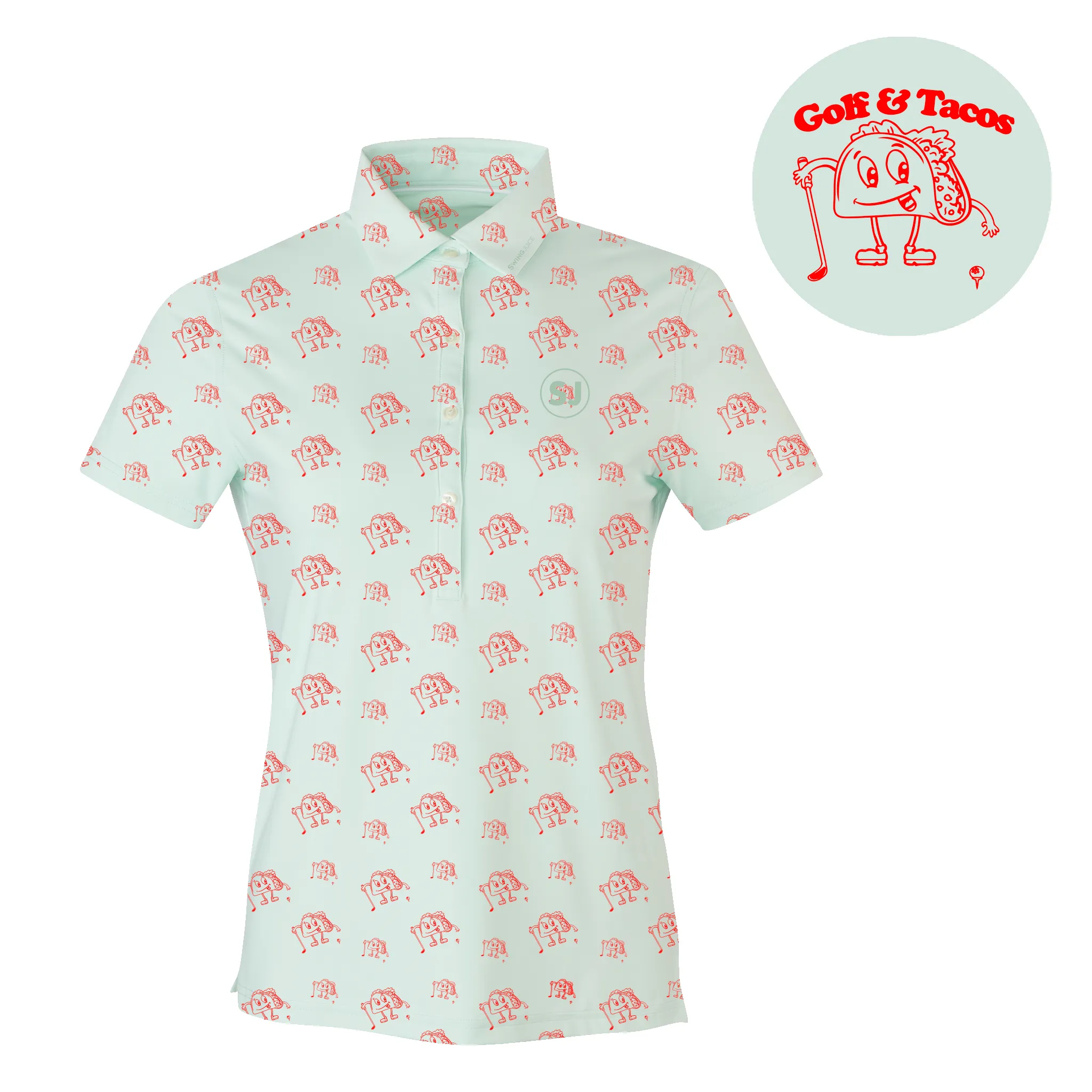 SwingJuice Golf & Tacos Women's Polo sold by Zulily product image thumbnail 2