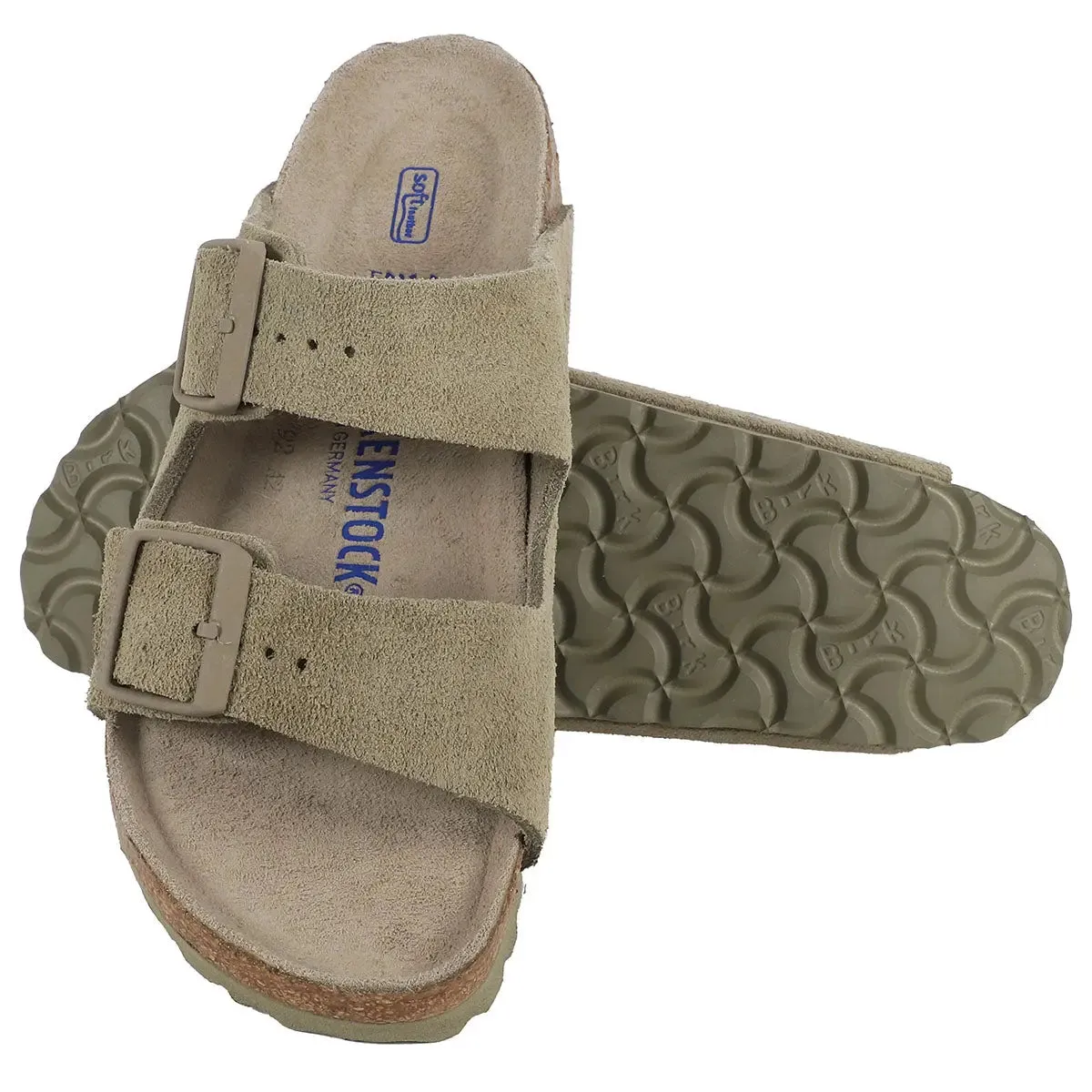 Birkenstock Arizona Soft Footbed Leather Suede Sandals sold by Zulily product image thumbnail 3