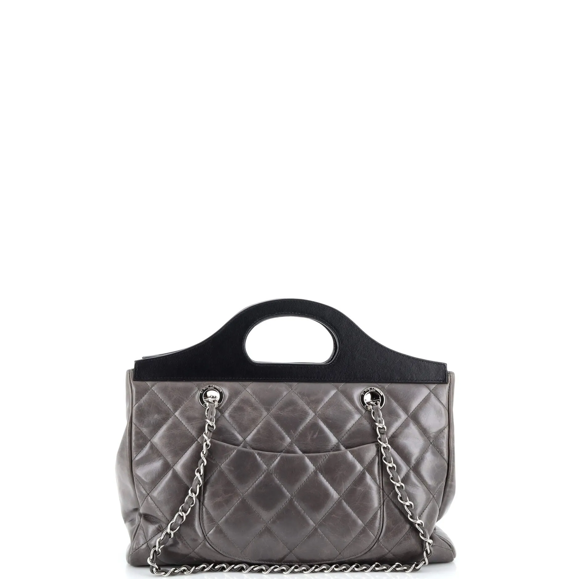 Pre-Loved Chanel CC Delivery Tote Quilted Glazed Calfskin Small sold by Zulily product image thumbnail 3