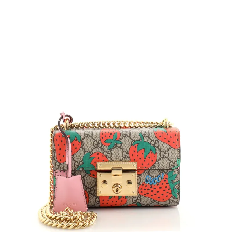 Gucci Padlock Shoulder Bag Printed GG Coated Canvas Small sold by Zulily