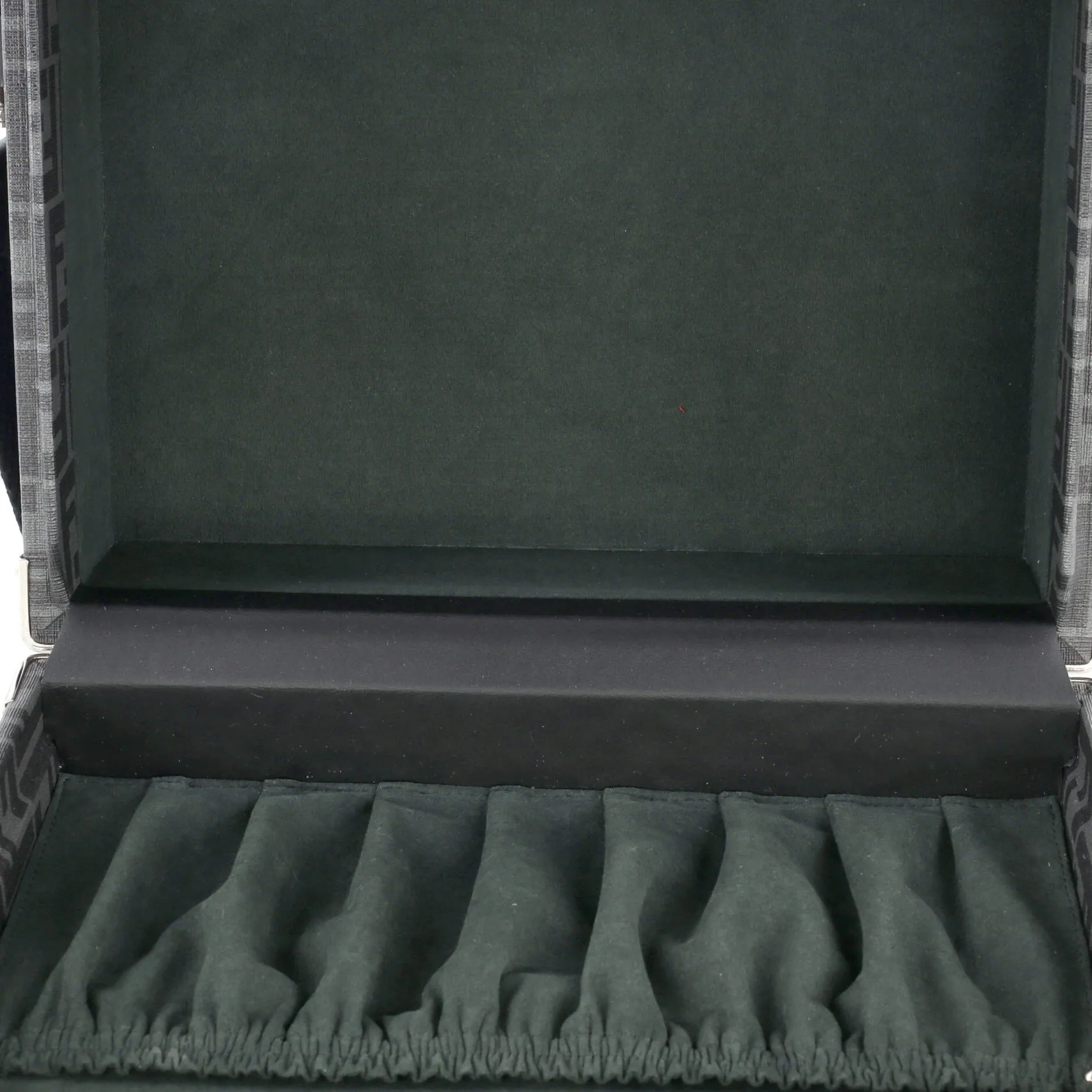 Pre-Loved Fendi Rigid Suitcase Zucca Canvas with Leather Small sold by Zulily product image thumbnail 5