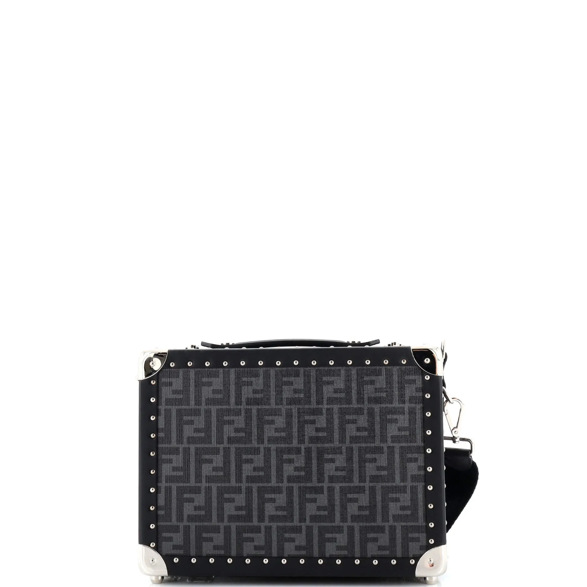 Pre-Loved Fendi Rigid Suitcase Zucca Canvas with Leather Small sold by Zulily product image thumbnail 3