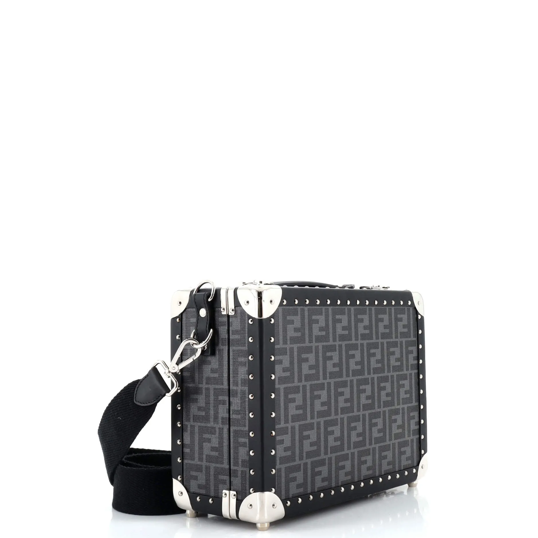 Pre-Loved Fendi Rigid Suitcase Zucca Canvas with Leather Small sold by Zulily product image thumbnail 2